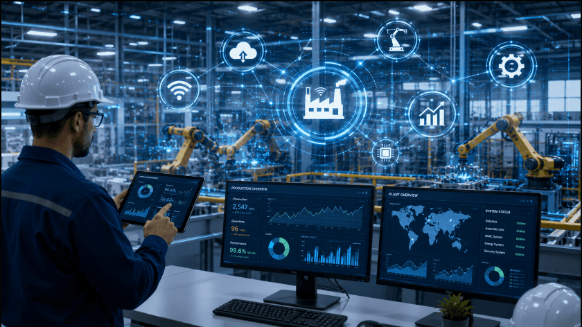 Implementing a digital transformation at industrial companies